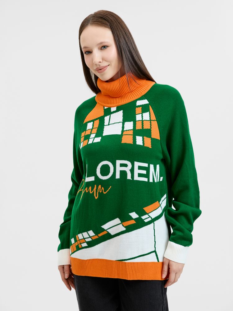 Свитер на заказ Tricksy Net Reglan, акрил, размер L