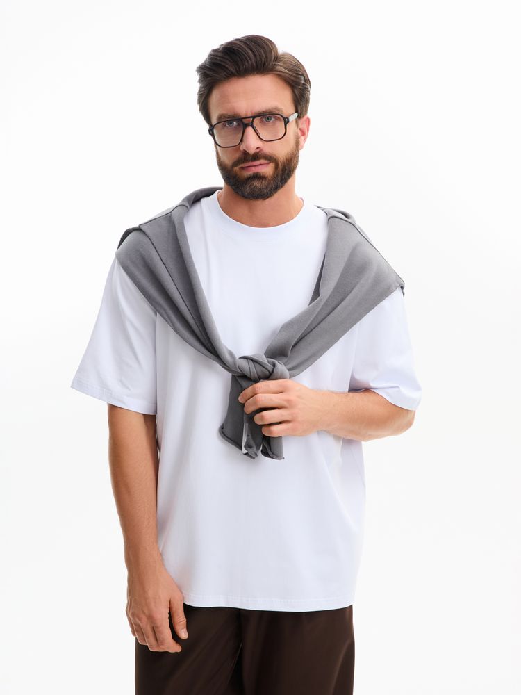 Футболка оверсайз Kangas, белая, M/L